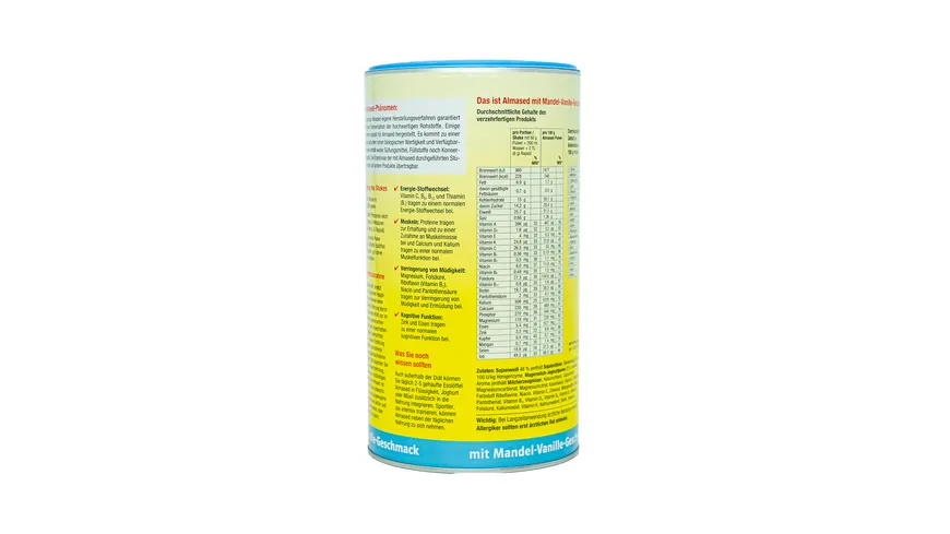 ALMASED Vitalkost Mandel-Vanille Pulver 500 g