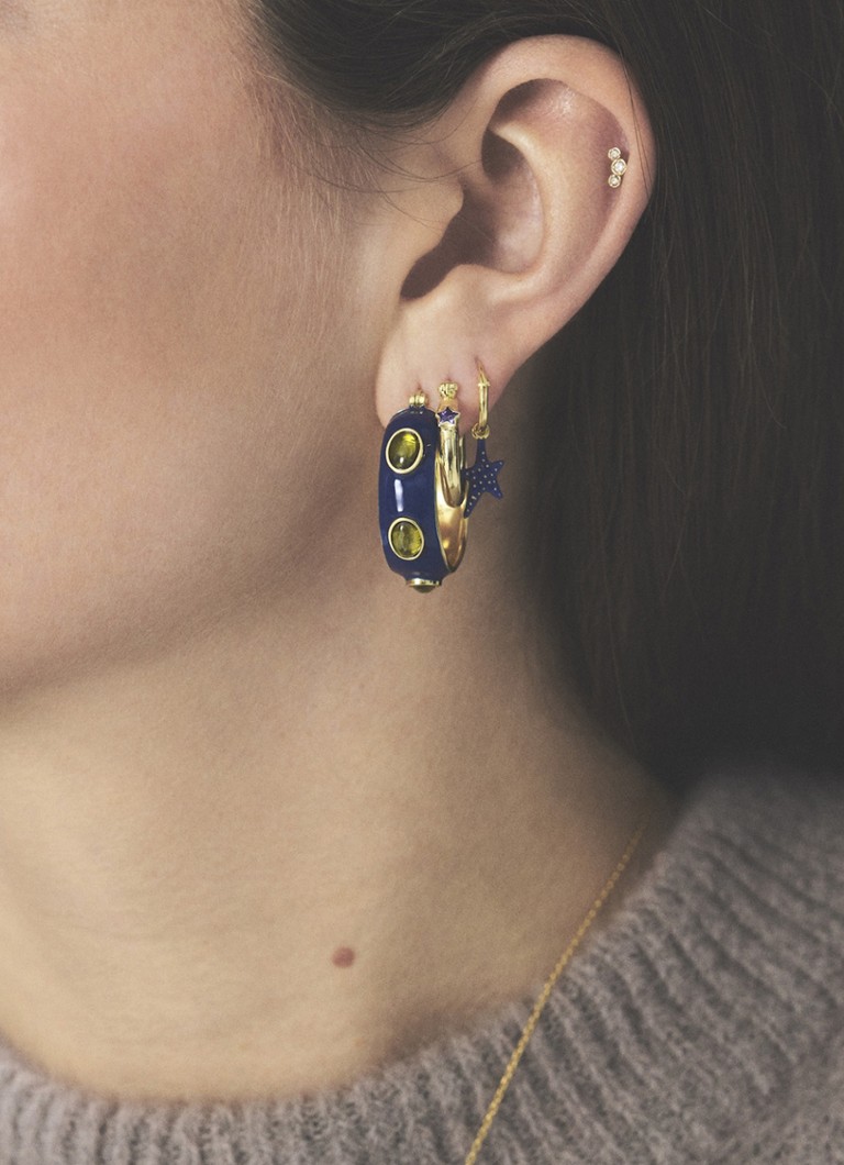 Anna + Nina Sally single earring with pendant