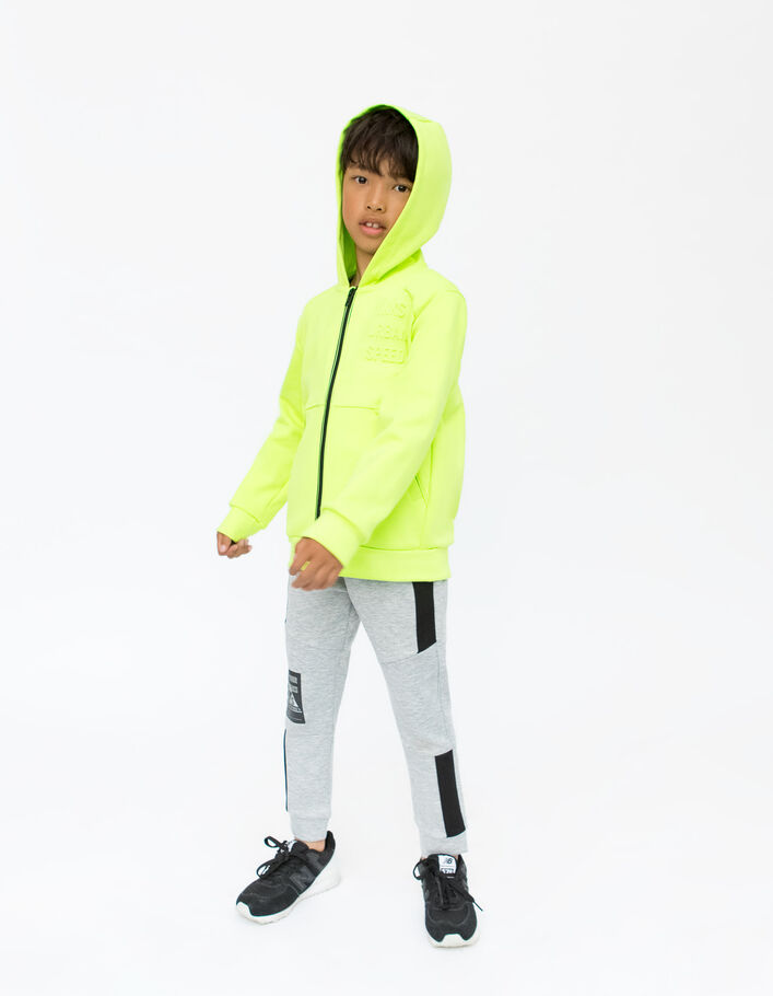 Cardigan vert fluo garçon