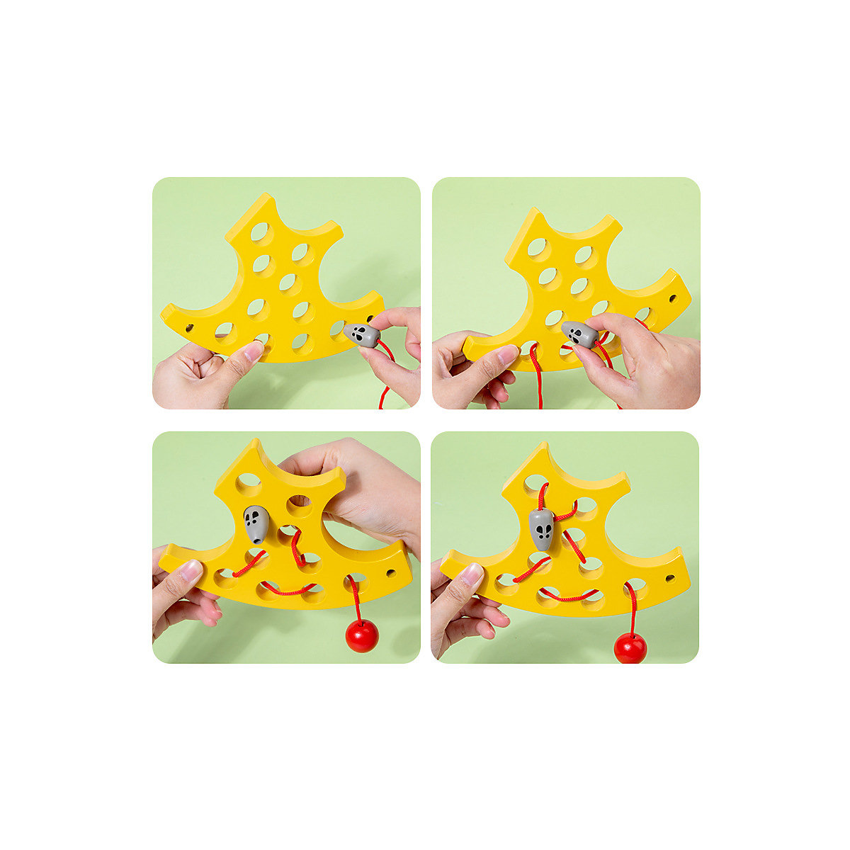 Holzspielzeug für Kinder Seilspielzeug aus Holz für Kinder