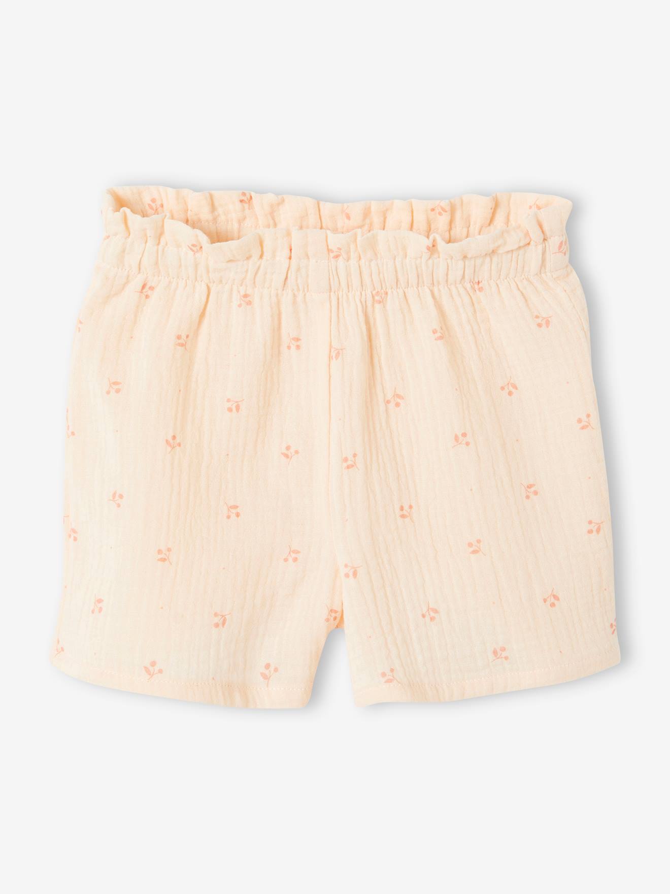Vertbaudet Kurzer Mädchen Schlafanzug aus Musselin Oeko-Tex - rosa