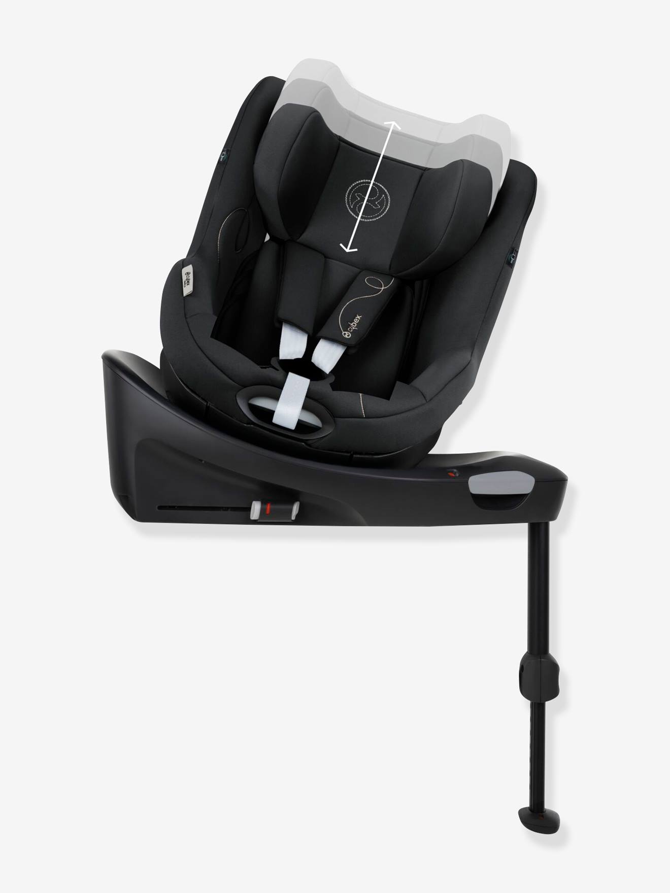 Cybex Kindersitz mit Basis Gold Sirona Gi i-Size CYBEX, 61-105 cm - schwarz