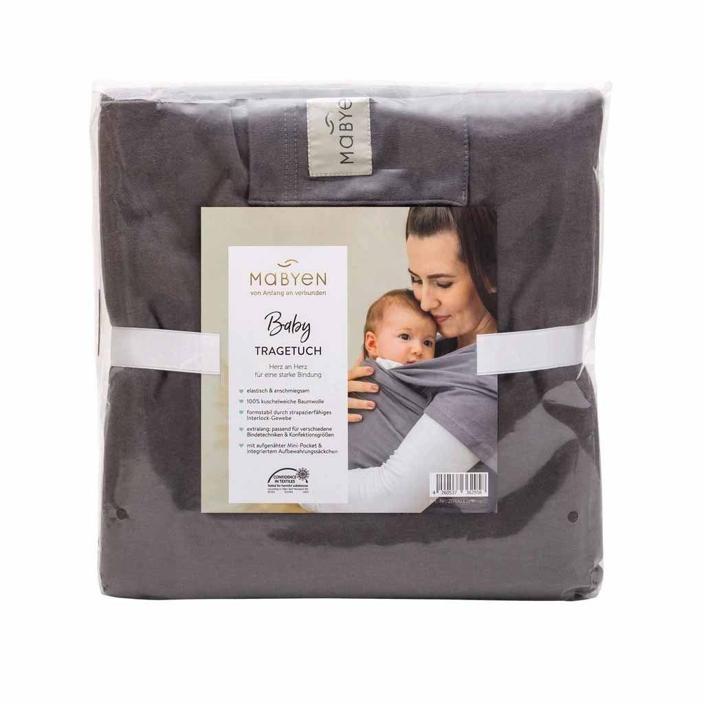 MABYEN Tragetuch MABYEN Baby Tragetuch anthrazit