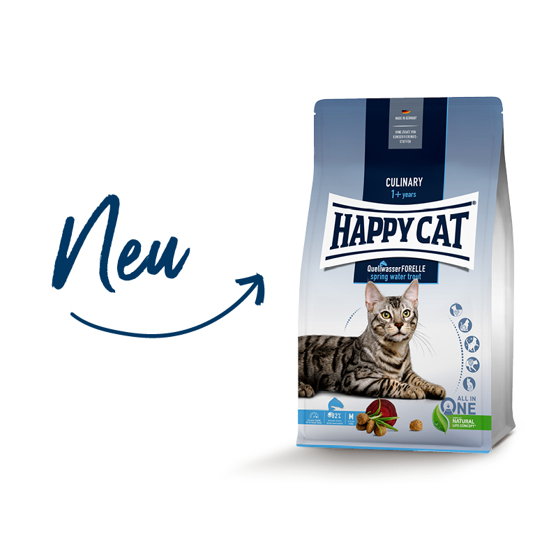 HAPPY CAT Trockenfutter HAPPY CAT Culinary Adult Quellwasser Forelle 1,3 kg