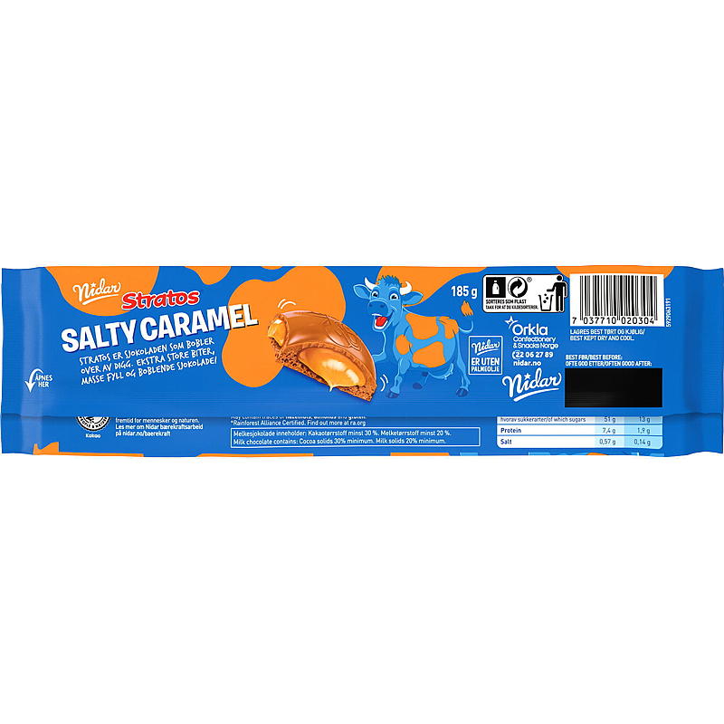 Nidar Stratos Salty Caramel storplate 190 g Nidar