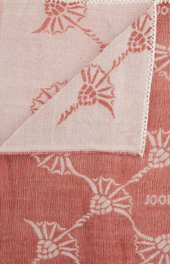 Schal in Rot/Beige
