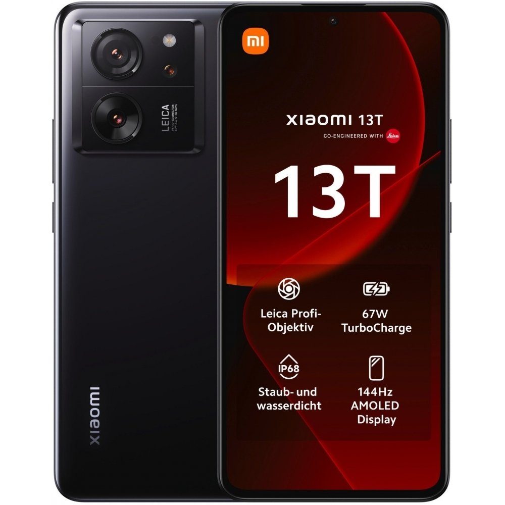 Xiaomi 13T 5G 256 GB / 12 GB - Smartphone - black Smartphone (6,67 Zoll, 256 GB Speicherplatz)