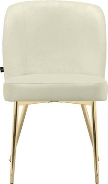 Leonique Esszimmerstuhl Felicity (2 St), im 2er Set erhältlich, mit Sitz und Rücken gepolstert, Sitzhöhe 48 cm
