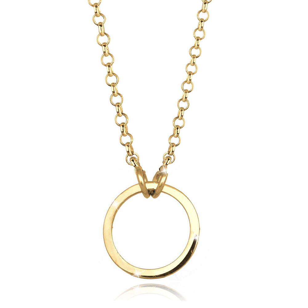 Elli Elli Collier Femme Charm de Cercle en 925 en Argent Sterling Bijoux