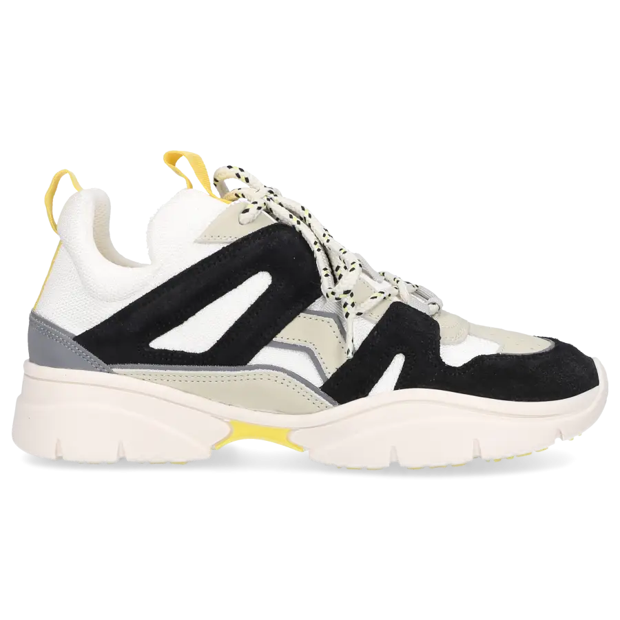 Isabel Marant - Sneaker low KINDSAY Materialmix - schwarz