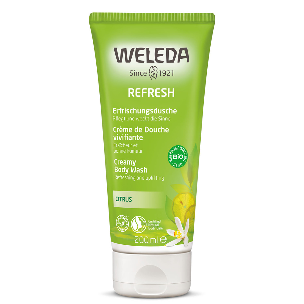 WELEDA Crème de Douche vivifiante Citrus - 200ml Hygiène