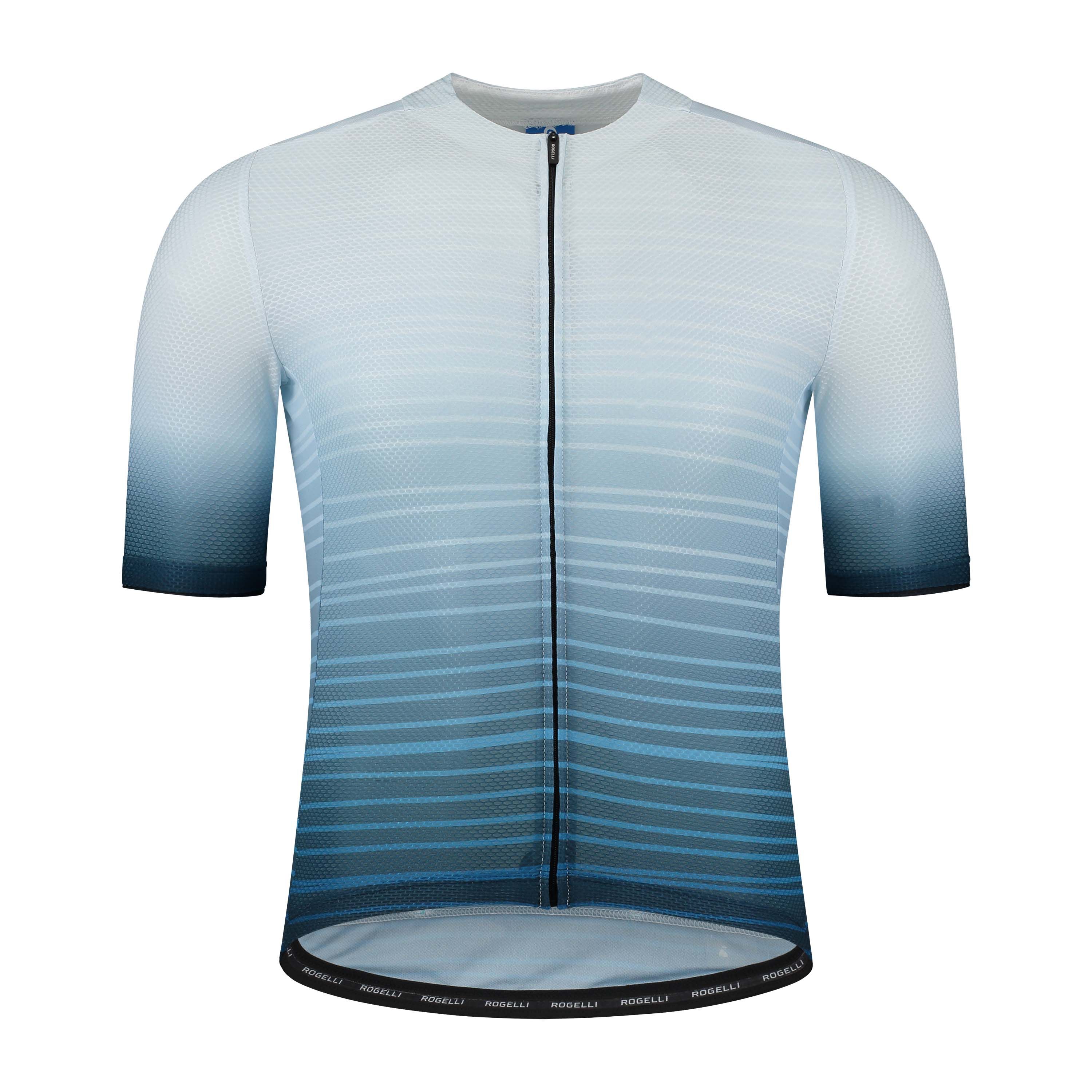 Rogelli Surf Blau/Weiß Herren Radtrikot Kurzarm