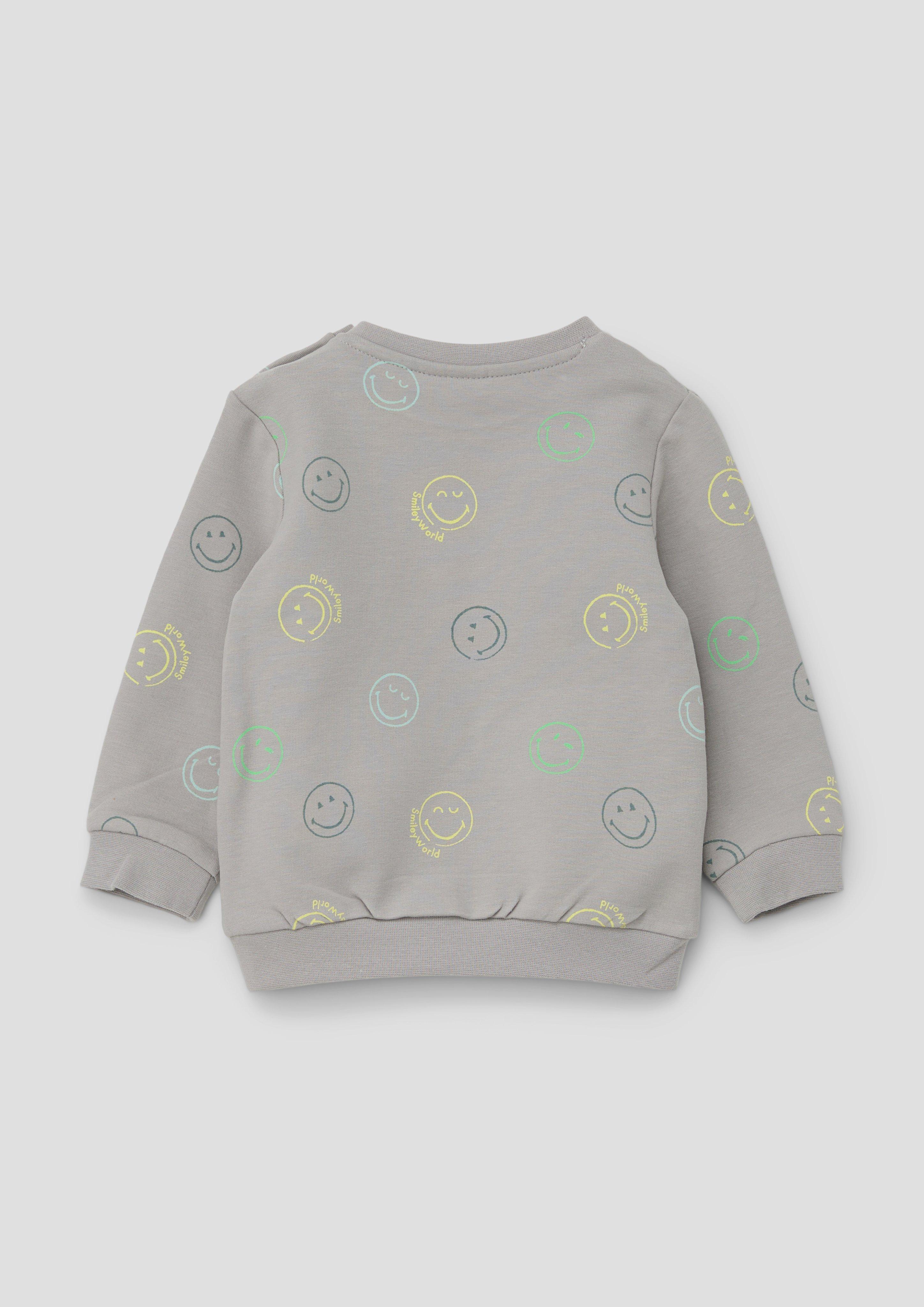 Sweatshirt mit All-over-Smiley-Print  2142743-91A7