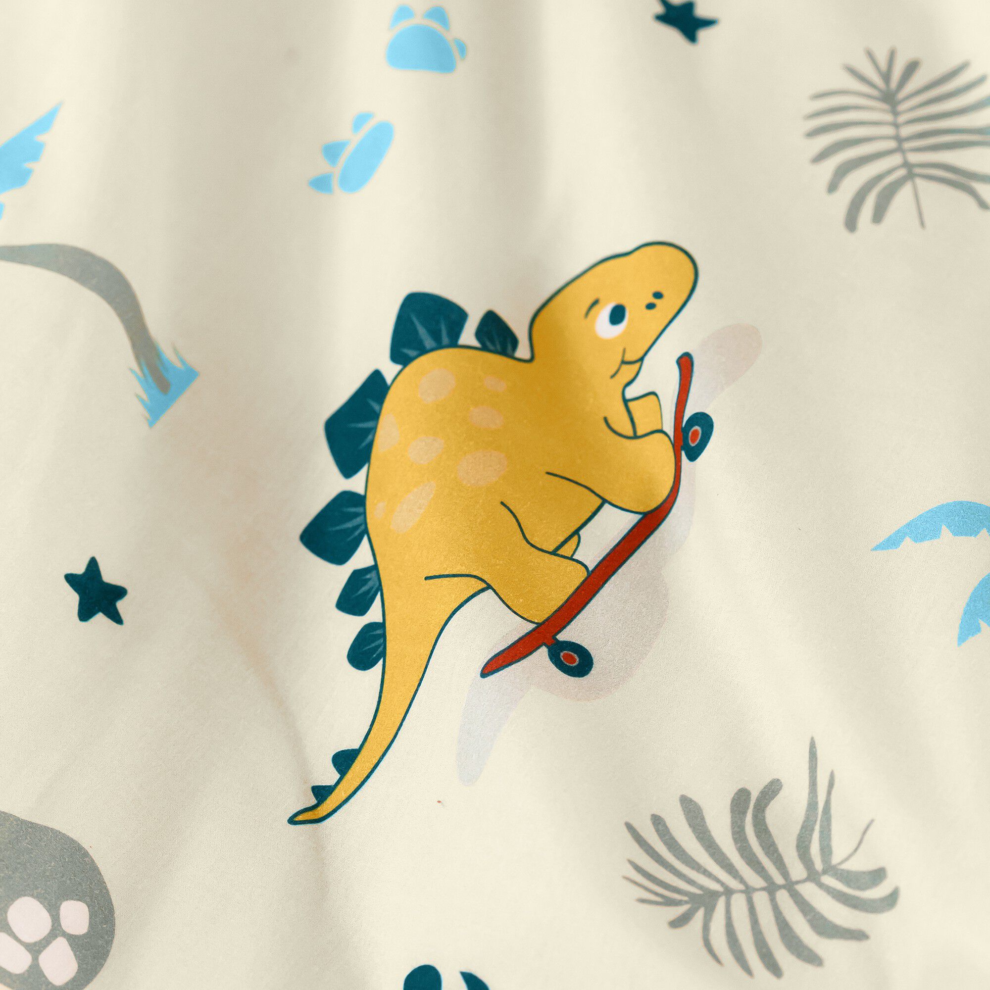 Linge de lit enfant à motifs skate Dinoroul 1 personne