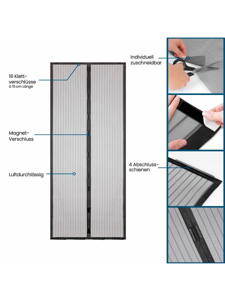 HOBERG Hoberg Tür-Insektenschutz 100 x 210 cm günstig kaufen onesize