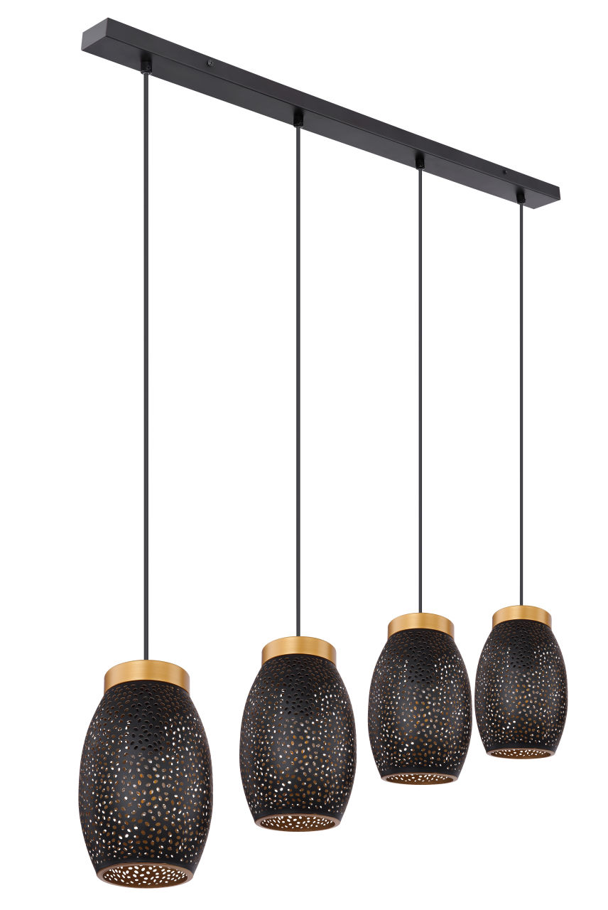 Globo Lighting - NARRI - Hängeleuchte Metall goldfarben, 4x E27