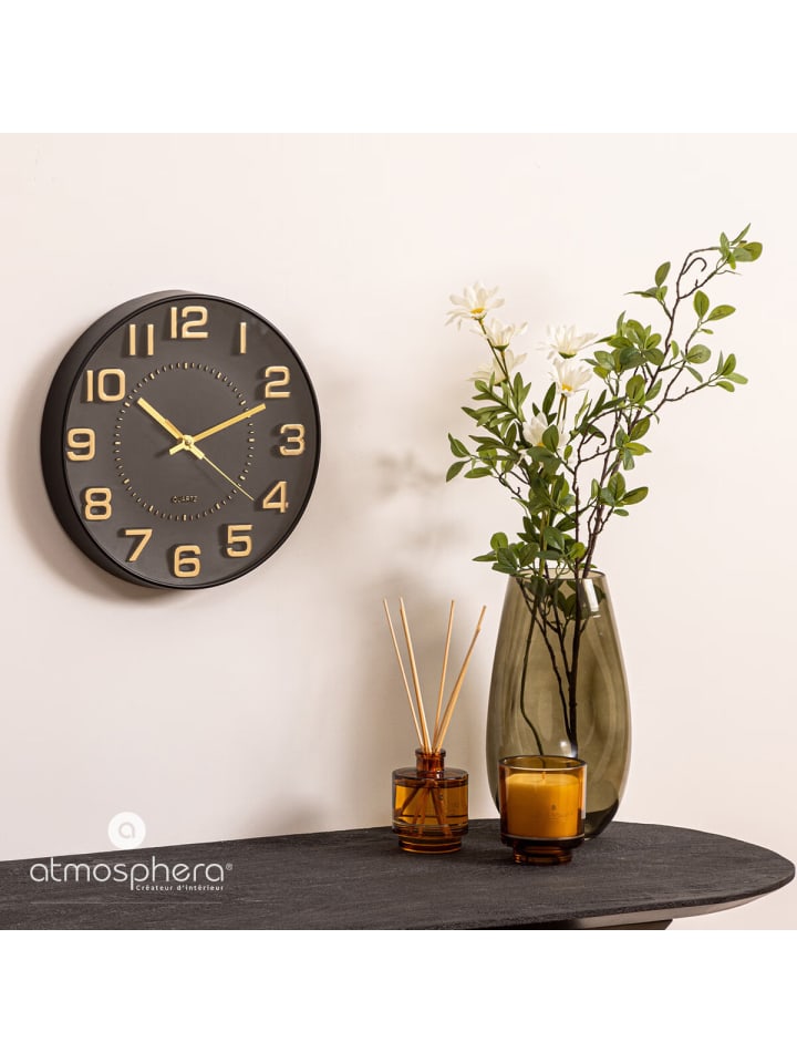 Atmosphera Créateur d'intérieur Wanduhr in schwarz günstig kaufen onesize