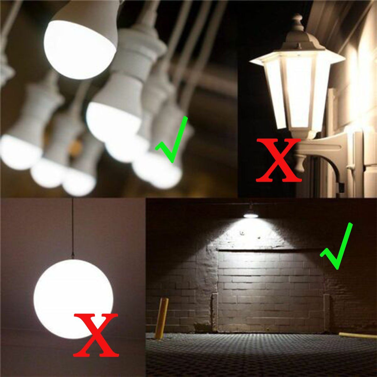 oyajia E27 LED Intelligente Lampe, 12W LED-Lampe mit Bewegungssensor Sensor Smarte Lampe, Automatische Glühbirne für Haustür Balkon Garage Treppen,1/2/4 Stück