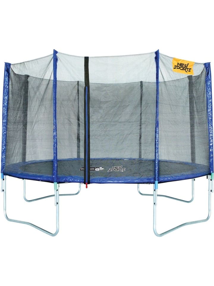 New Sports Trampolin mit Sicherheitsnetz Ø366cm in Blau ab 3 Jahre günstig kaufen onesize