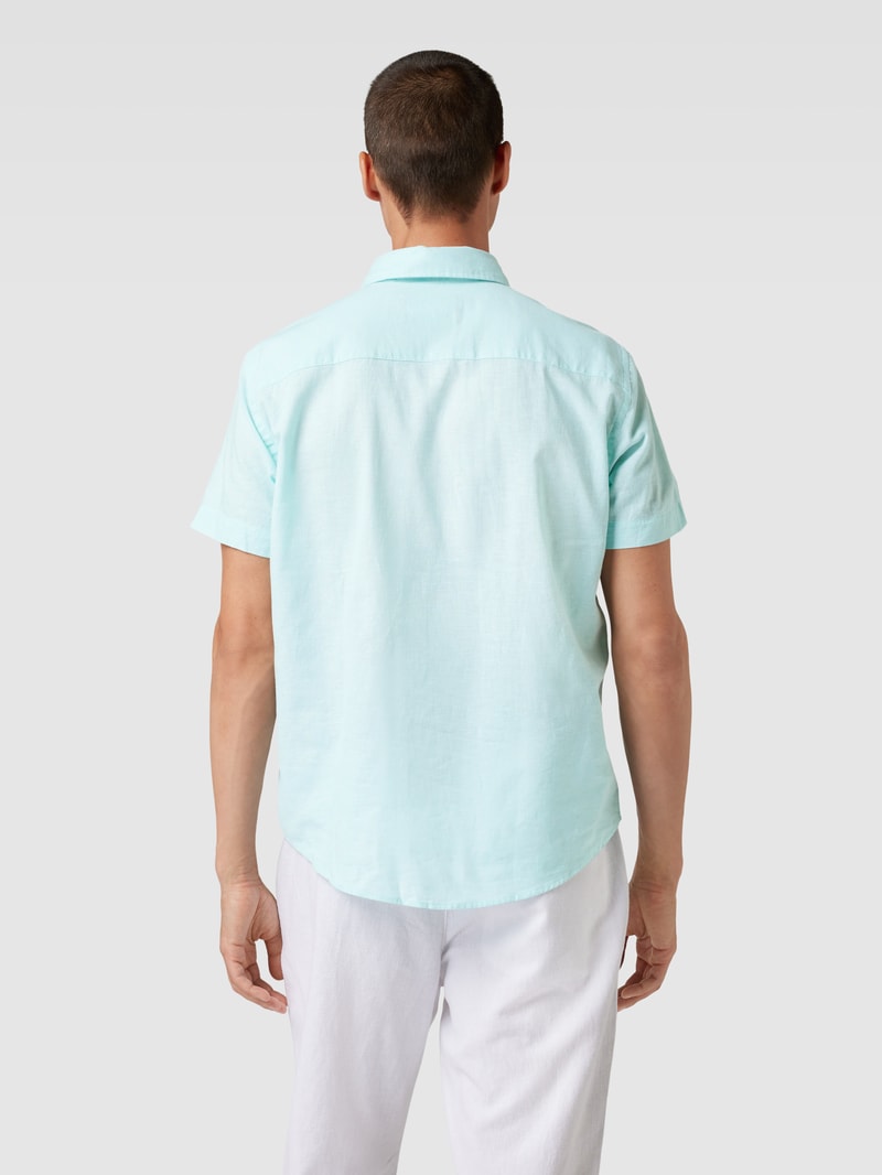Freizeithemd aus Baumwolle mit Brusttasche in jeans
