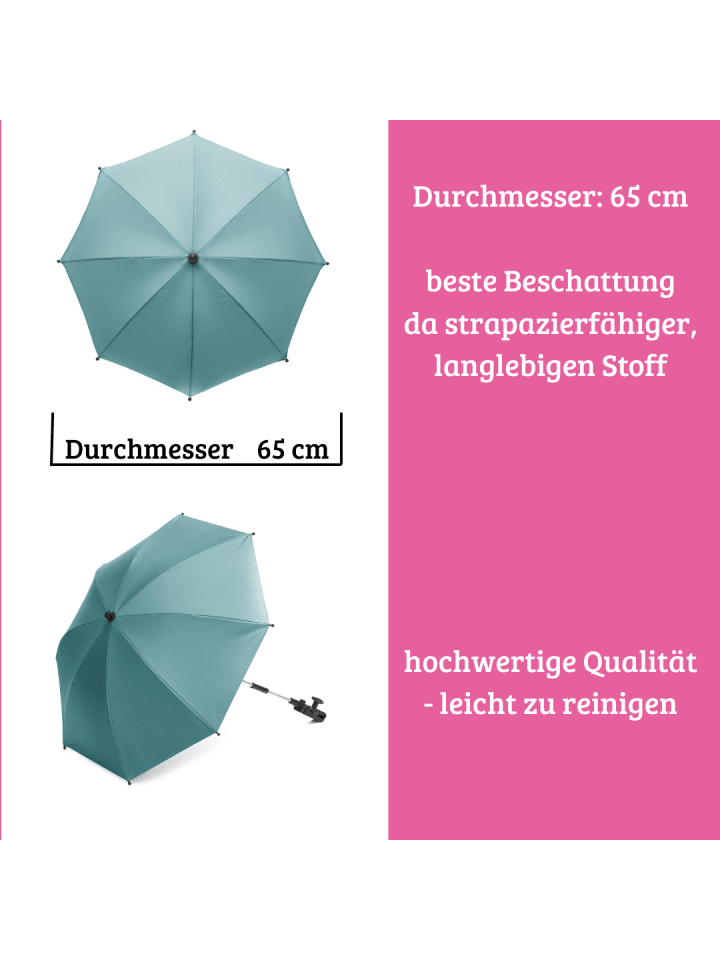 fillikid Sonnenschirm Standard UV-Schutz 50  ​Exklusiv in Aqua günstig kaufen onesize