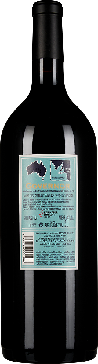 Salomon Estate Governor Shiraz-Cabernet Sauvignon Reserve Magnum 2021