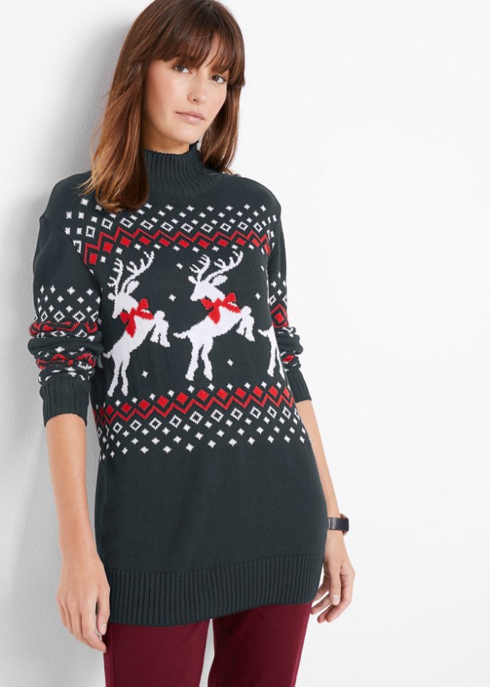 Weihnachtspullover Rentier