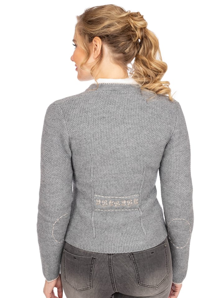 Spieth & Wensky Strickjacke AILEEN in hellgrau günstig kaufen