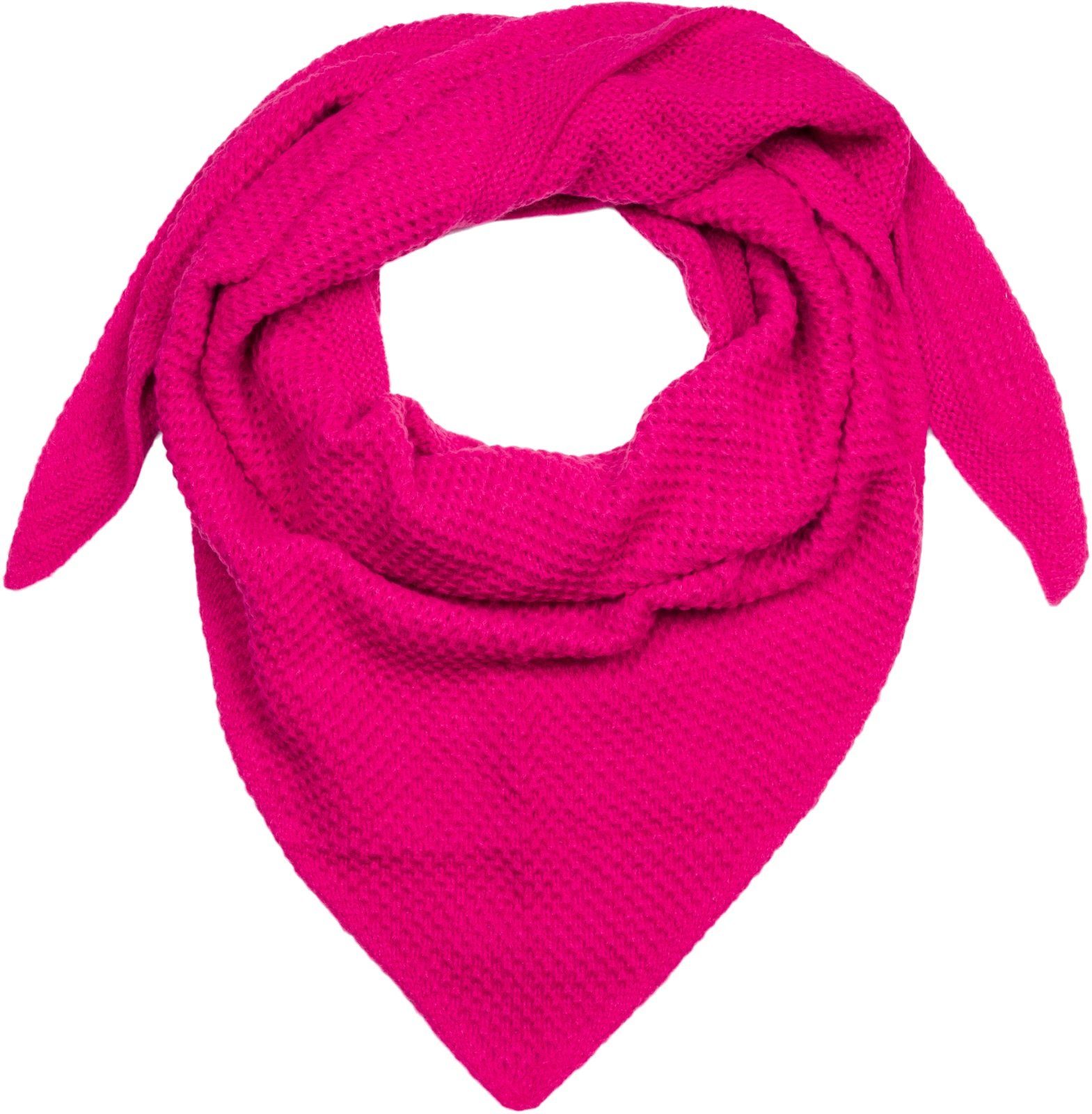 styleBREAKER Strickschal, (1-St), Strick Dreiecktuch Reiskorn Strickmuster