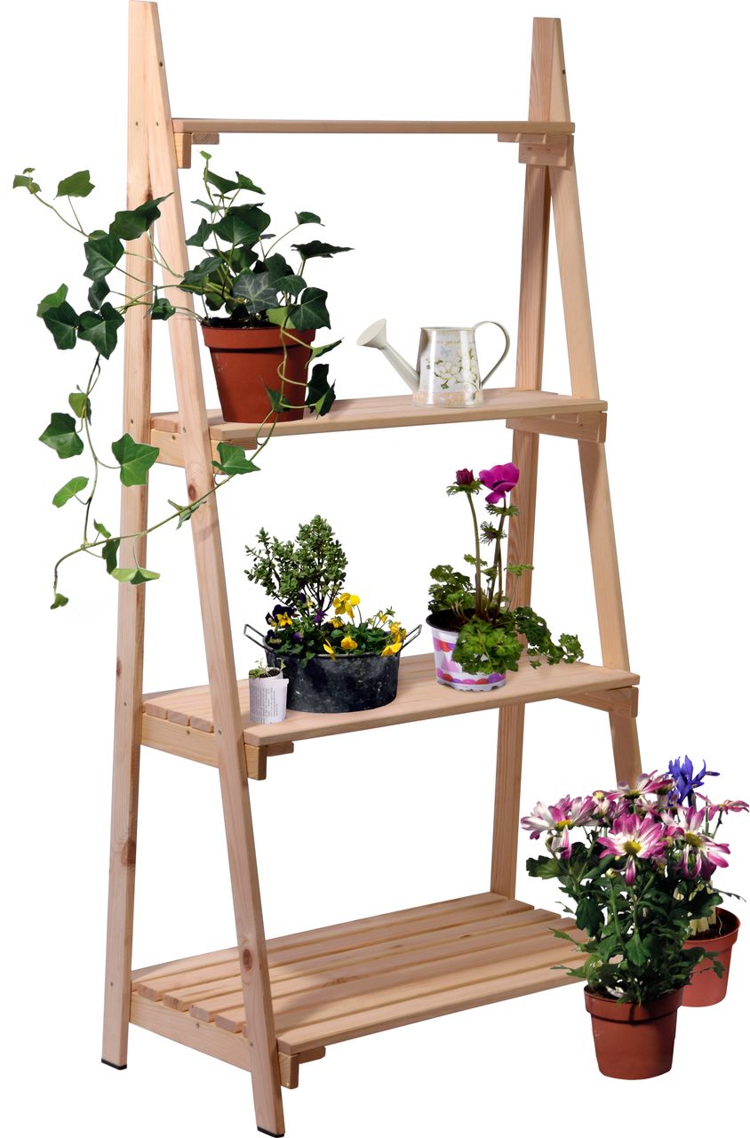 dobar Großes Blumenregal mit 4 Ablageflächen