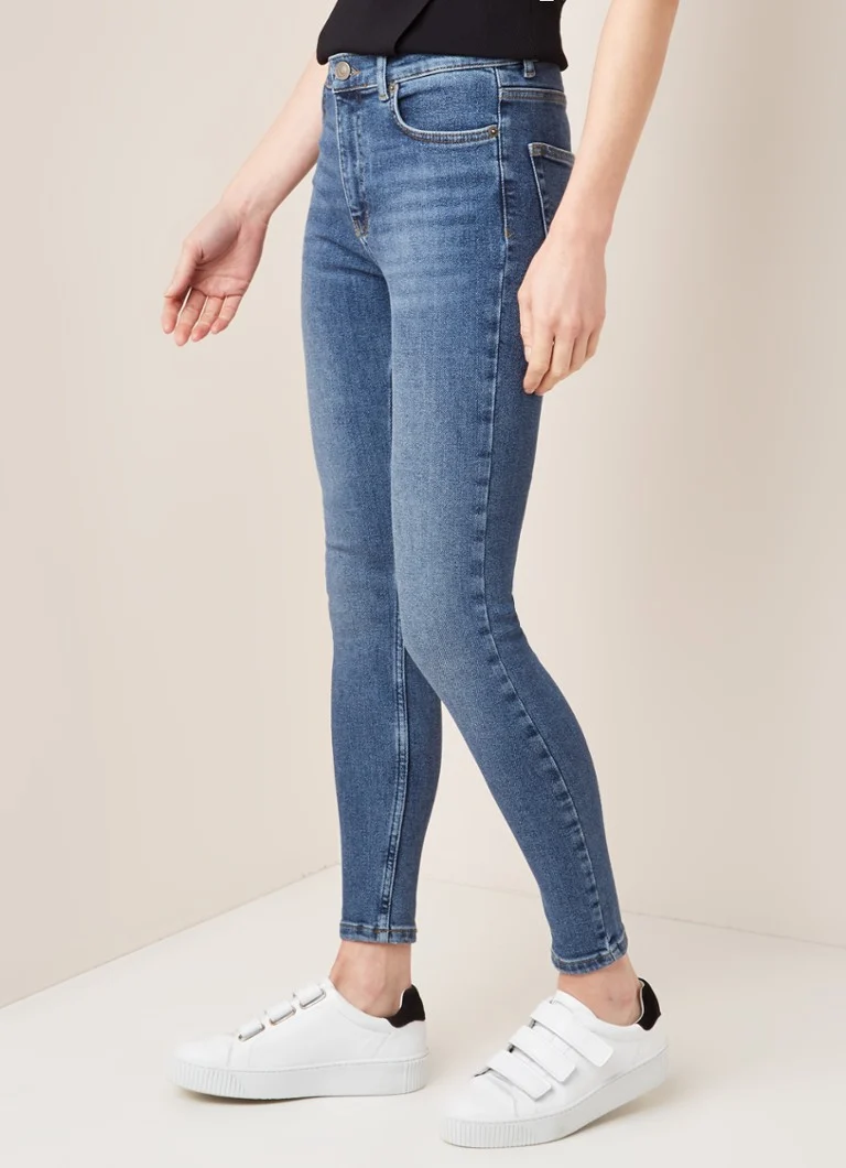 Blugi Whistles cu talie medie, croială skinny și elastic în talie