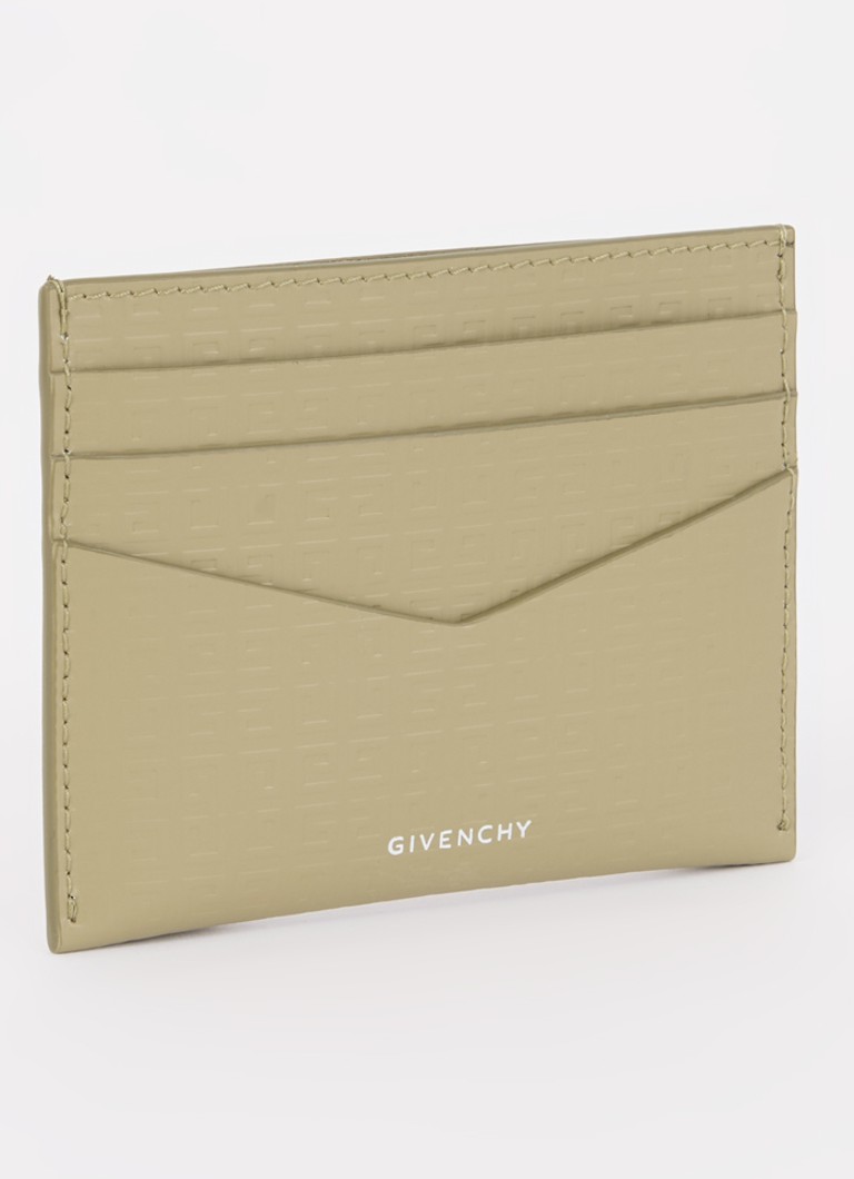 Portofel din piele cu logo Givenchy pentru carduri