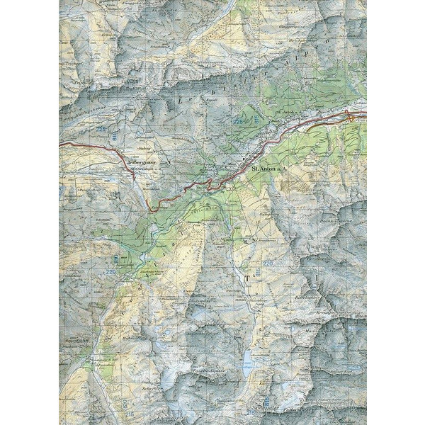 Swisstopo 1 : 50 000 Arlberg - Wanderkarte