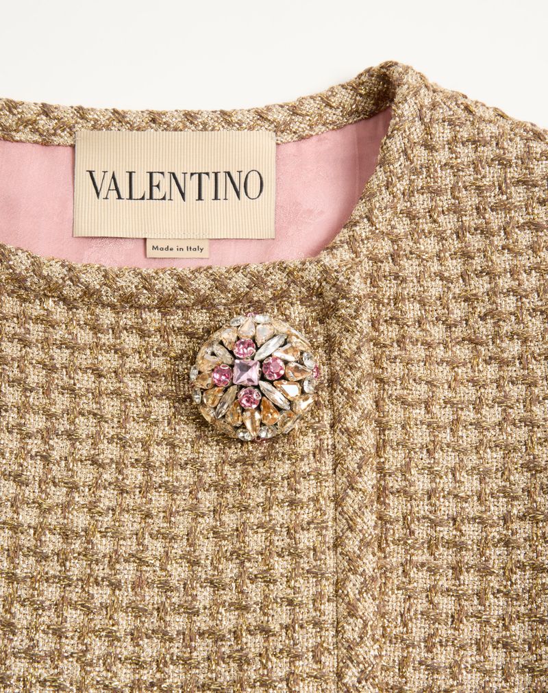 Vestido curto de tweed Canestrello com lurex
