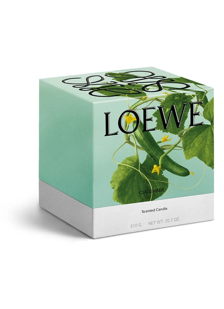 LOEWE vidēja izmēra gurķu svece - aromātiskā svece 610 grami