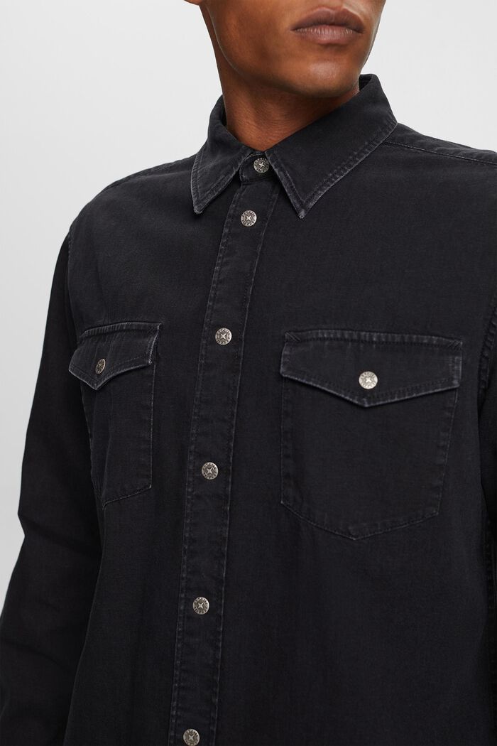 Jeanshemd, 100 % Baumwolle