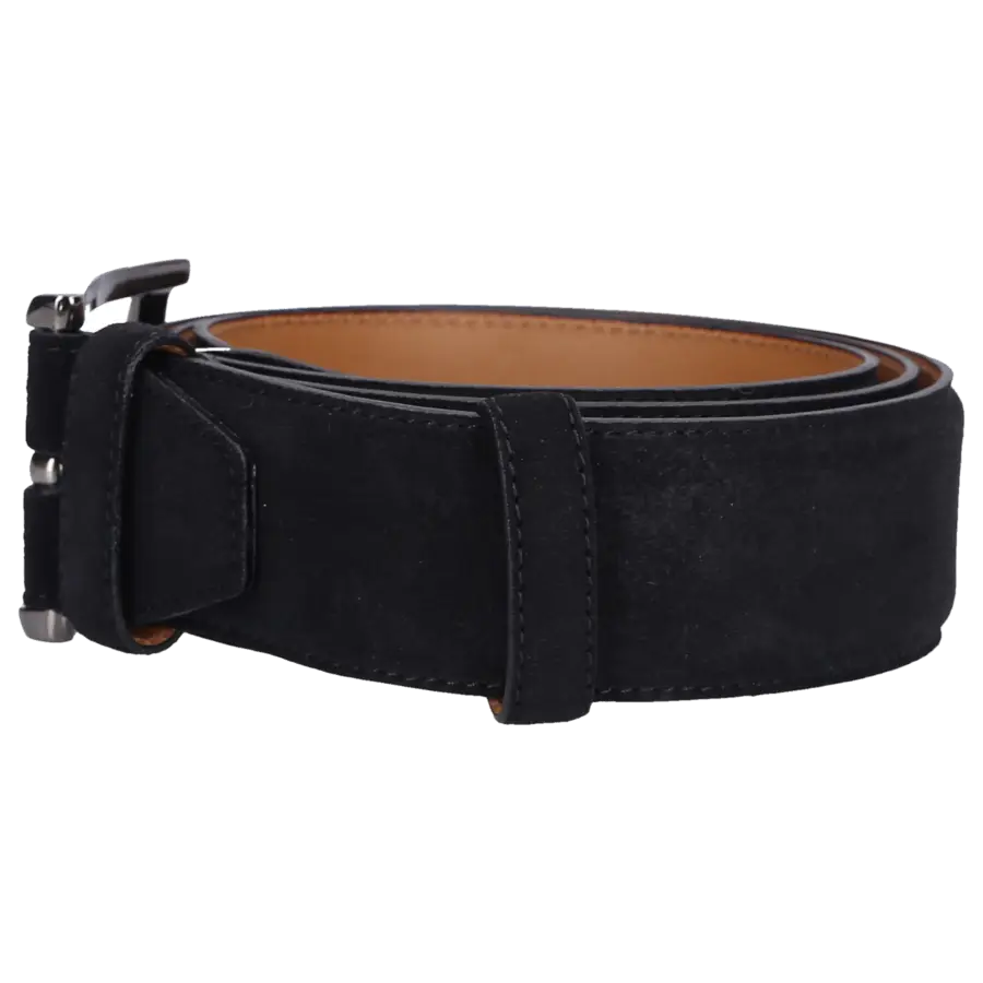 Budapester - Herrengürtel 11387 Velourleder - schwarz