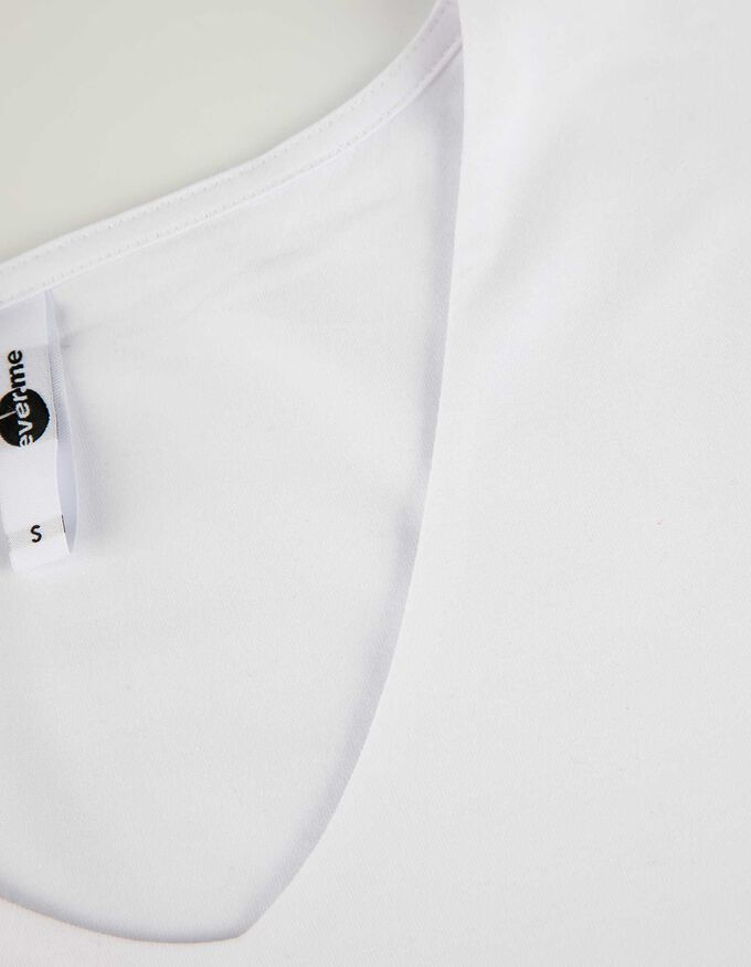 Langarmshirt - V-Ausschnitt