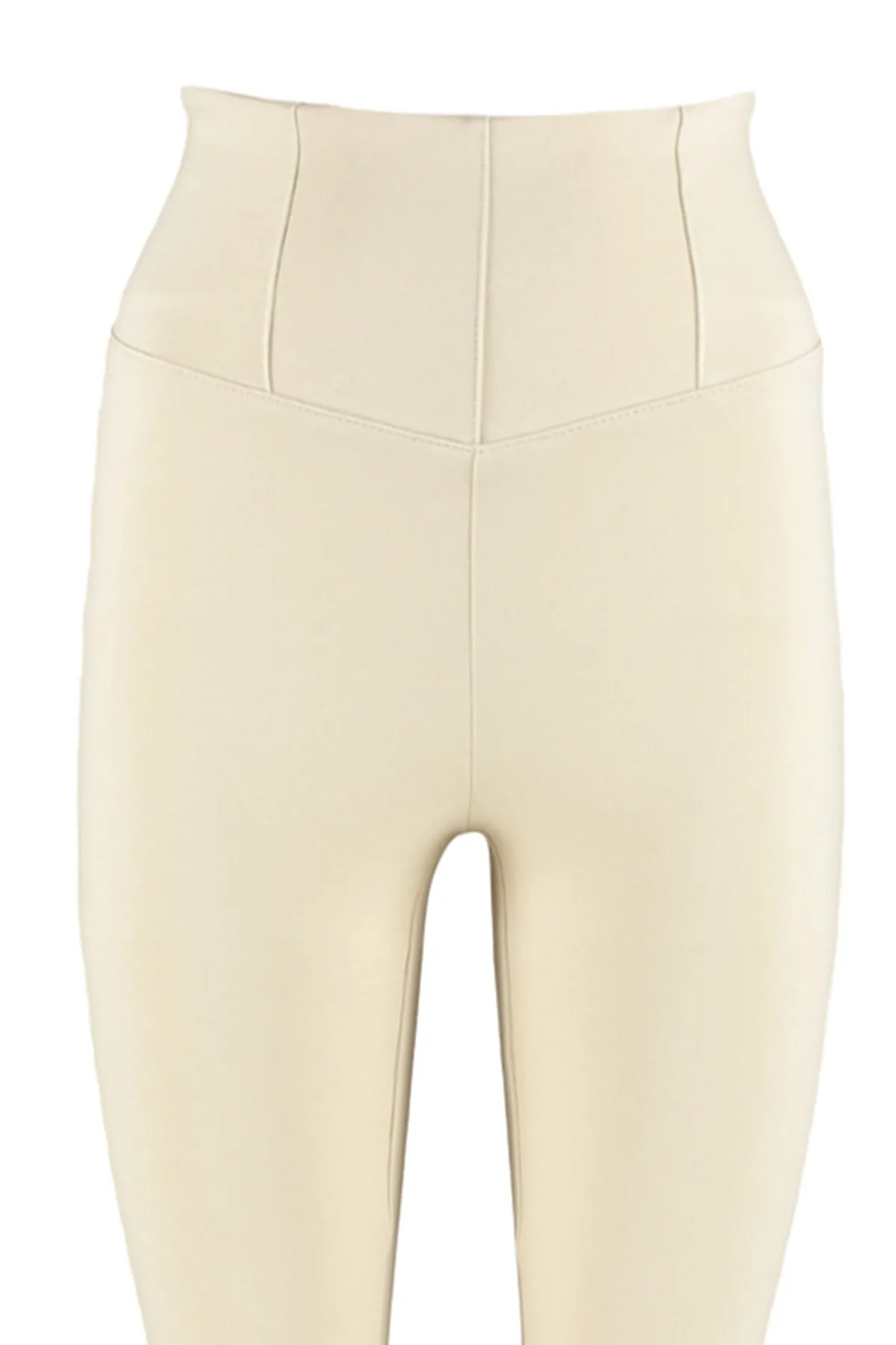 Trendyol Collection  Leggings - Beige - Hoher Bund