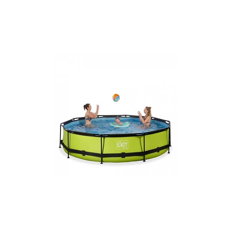 Piscine ø360x76cm avec pompe filtrante Lime vert