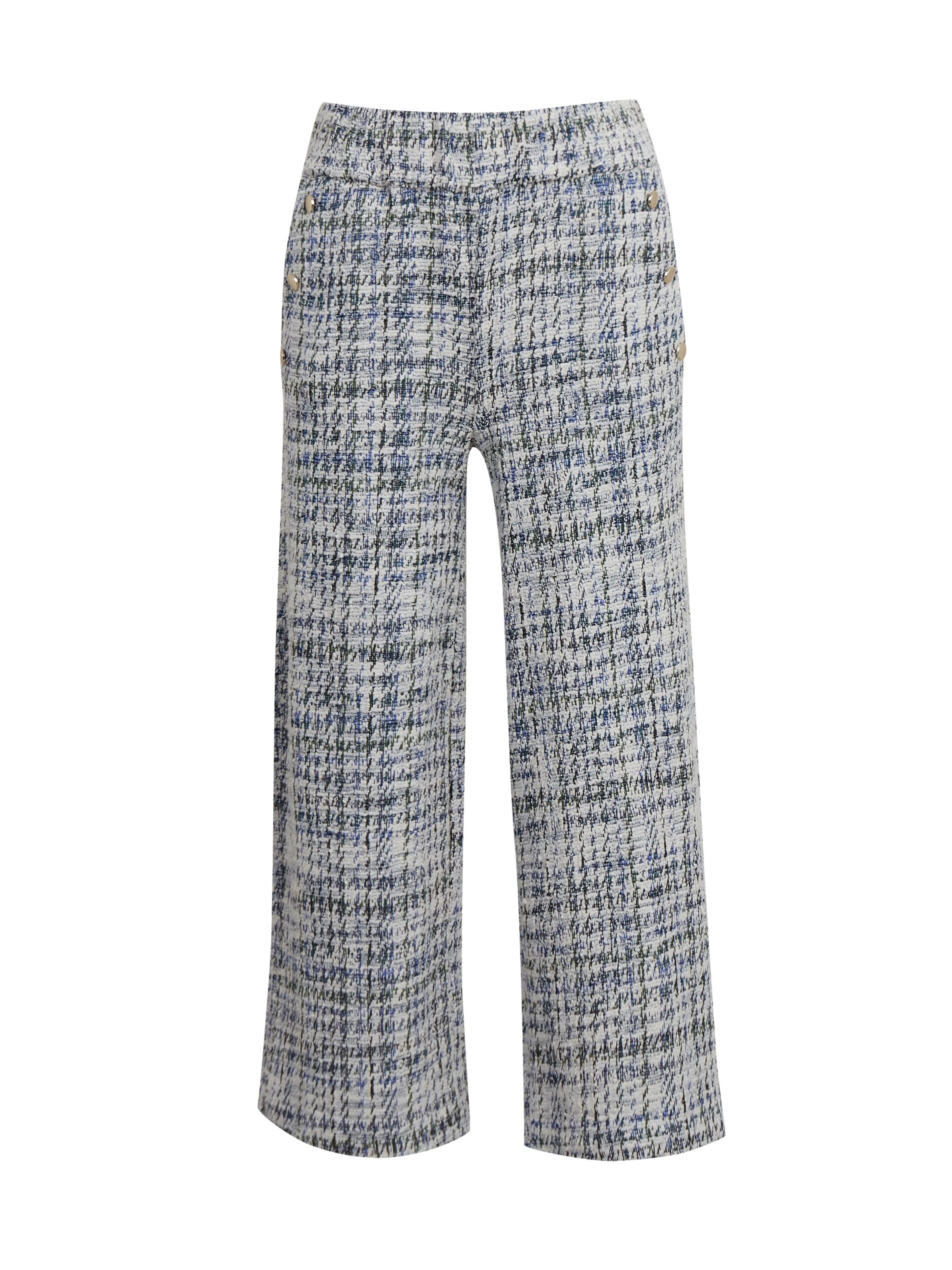 Blau und cremefarbene Damen-Tweed-Culottes ORSAY