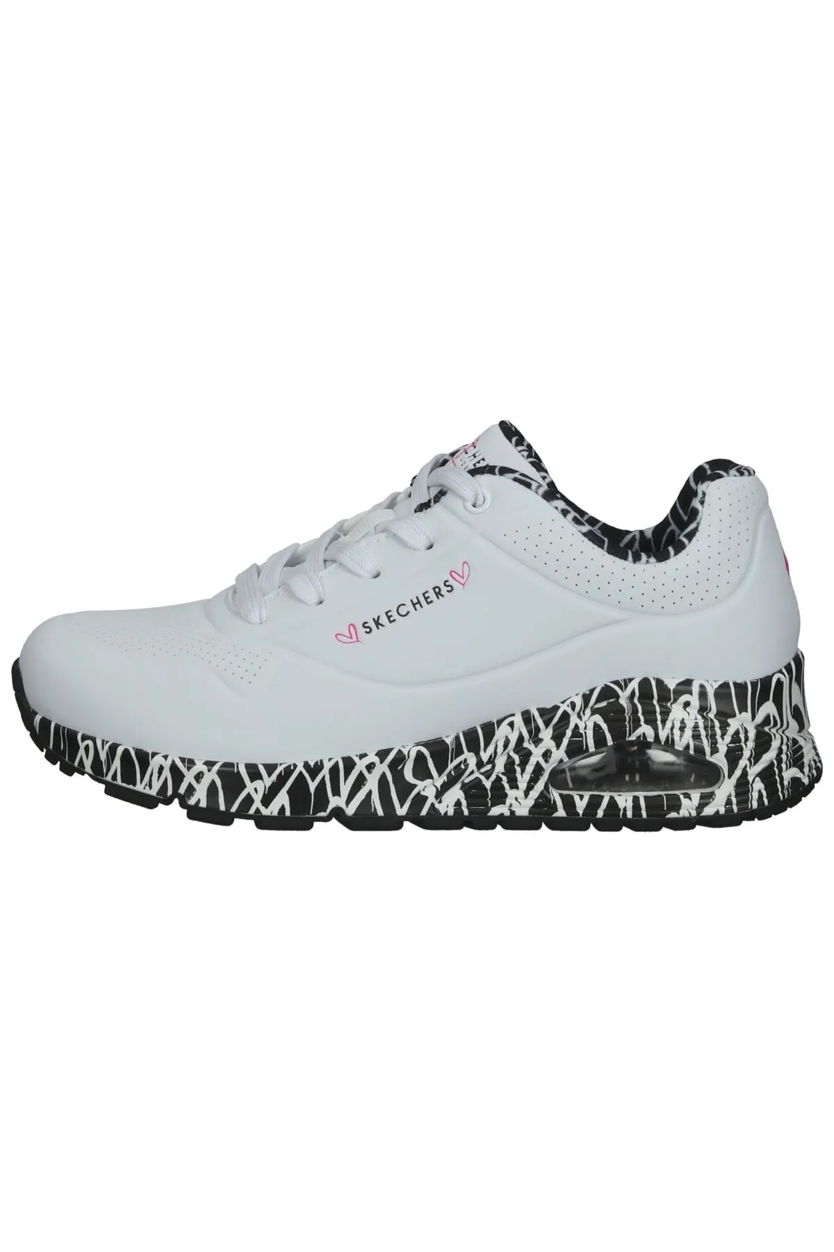 SKECHERS  Sneaker - Weiß - Flacher Absatz