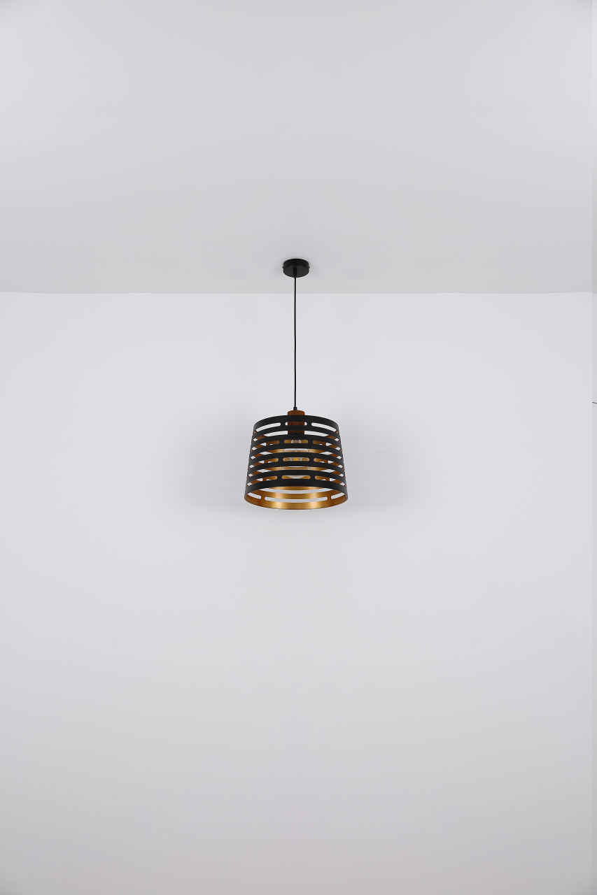 Globo Lighting - ABLONA - Hängeleuchte Metall schwarz matt, 1x E27