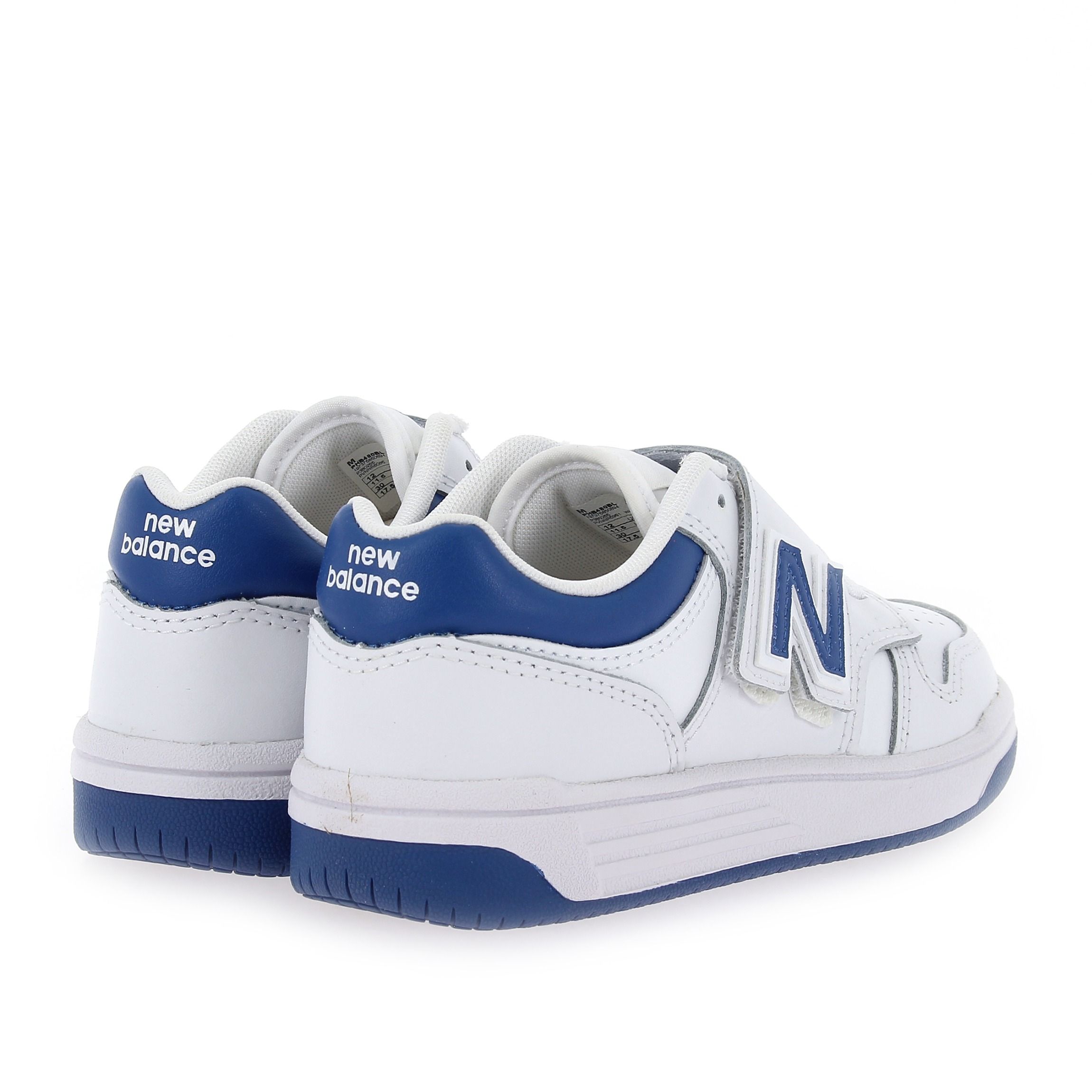 New Balance  GSB480BL VELCRO - Blanc Bleu