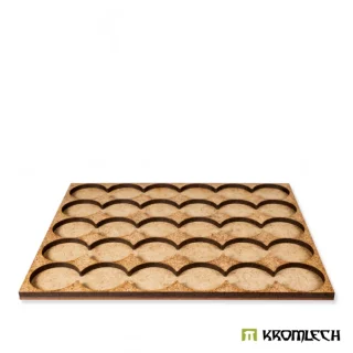 Kromlech Bases - Infantry 6x5 Round Base Adapter Tray (1)
