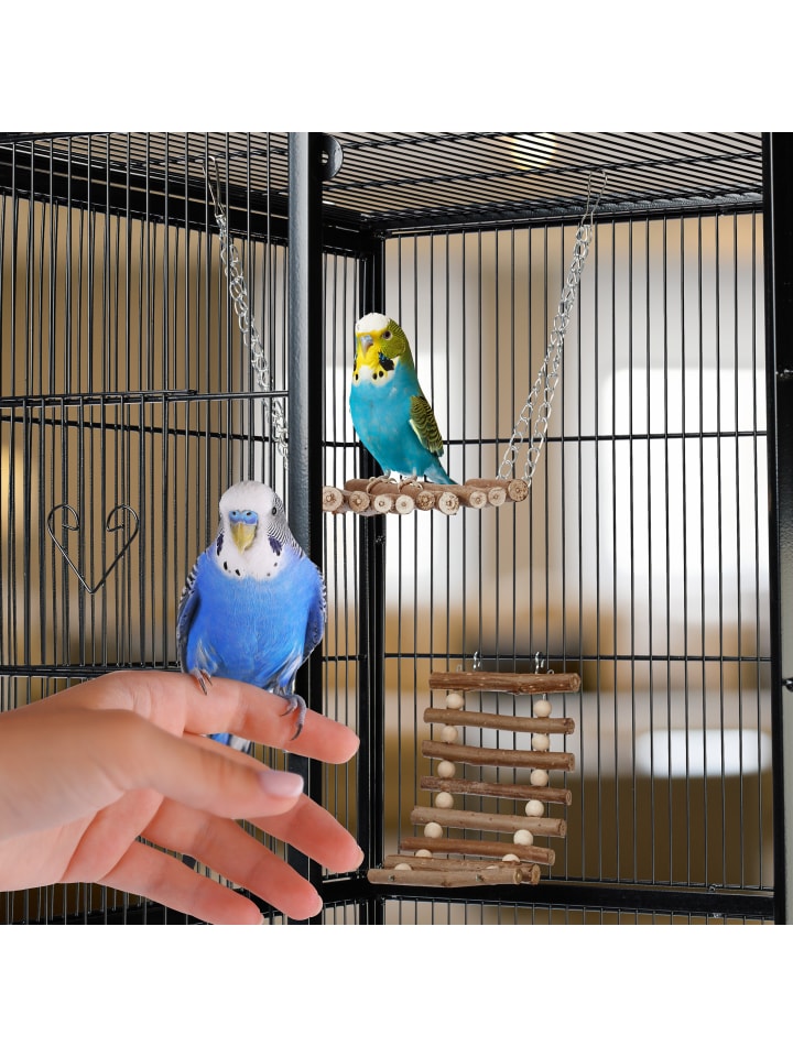 relaxdays 8-tlg. Vogelspielzeug in Natur günstig kaufen onesize