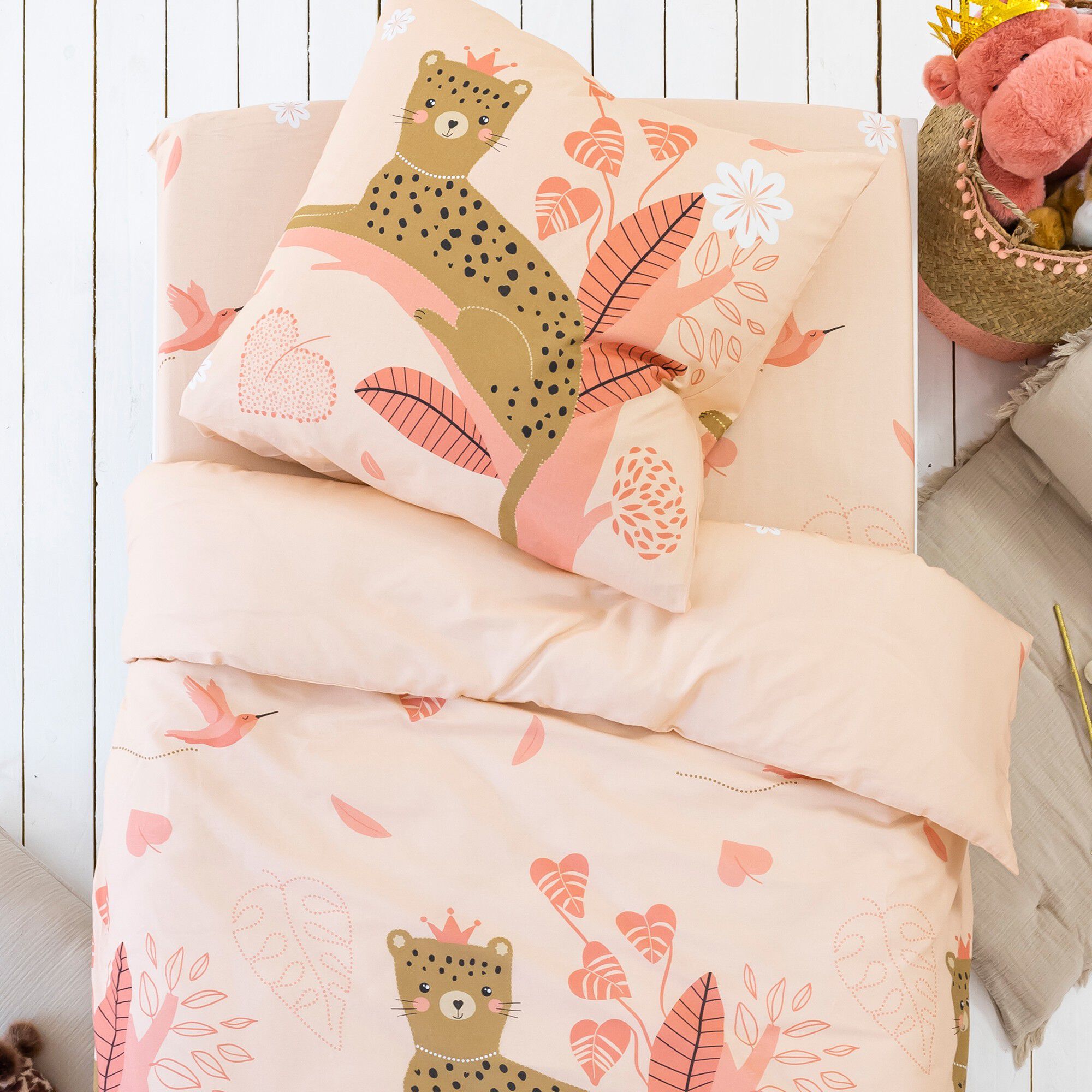 Linge de lit enfant Reina imprimé 1 personne