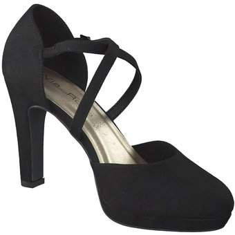 Via della Rosa Spangenpumps in schwarz