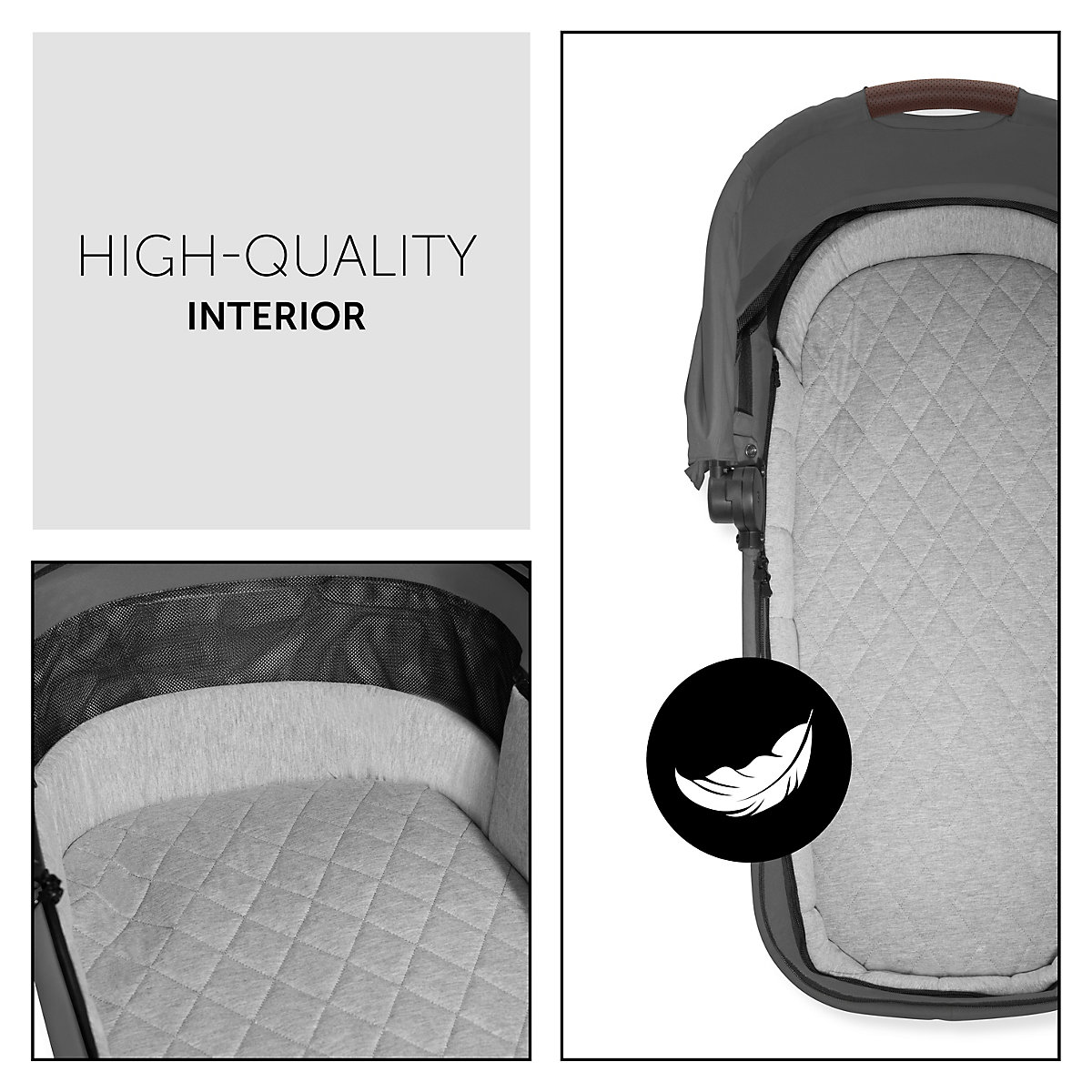 Kinderwagenaufsatz Walk N Care,  Dark Grey