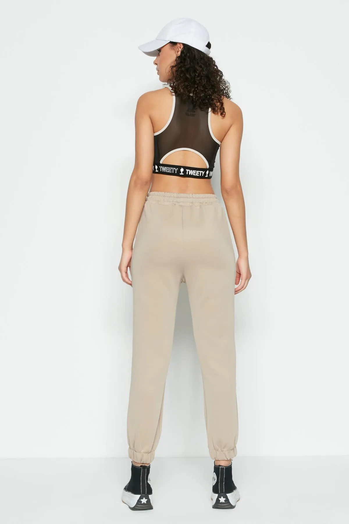 C&City  Jogger elastische Sport-Jogginghose 806 Stone